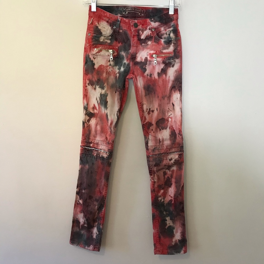 Robin’s Jean Watercolor Embellished Jeans